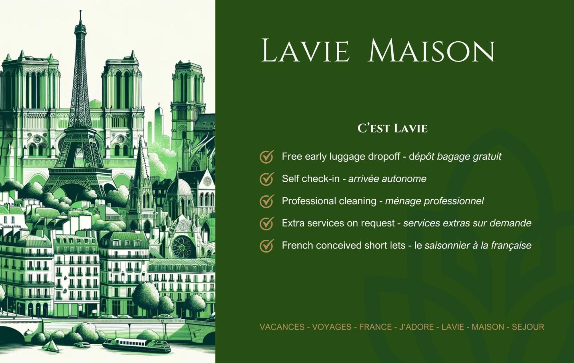 Lavie Maison Eiffel Ac Hot Tub Paris Eksteriør billede